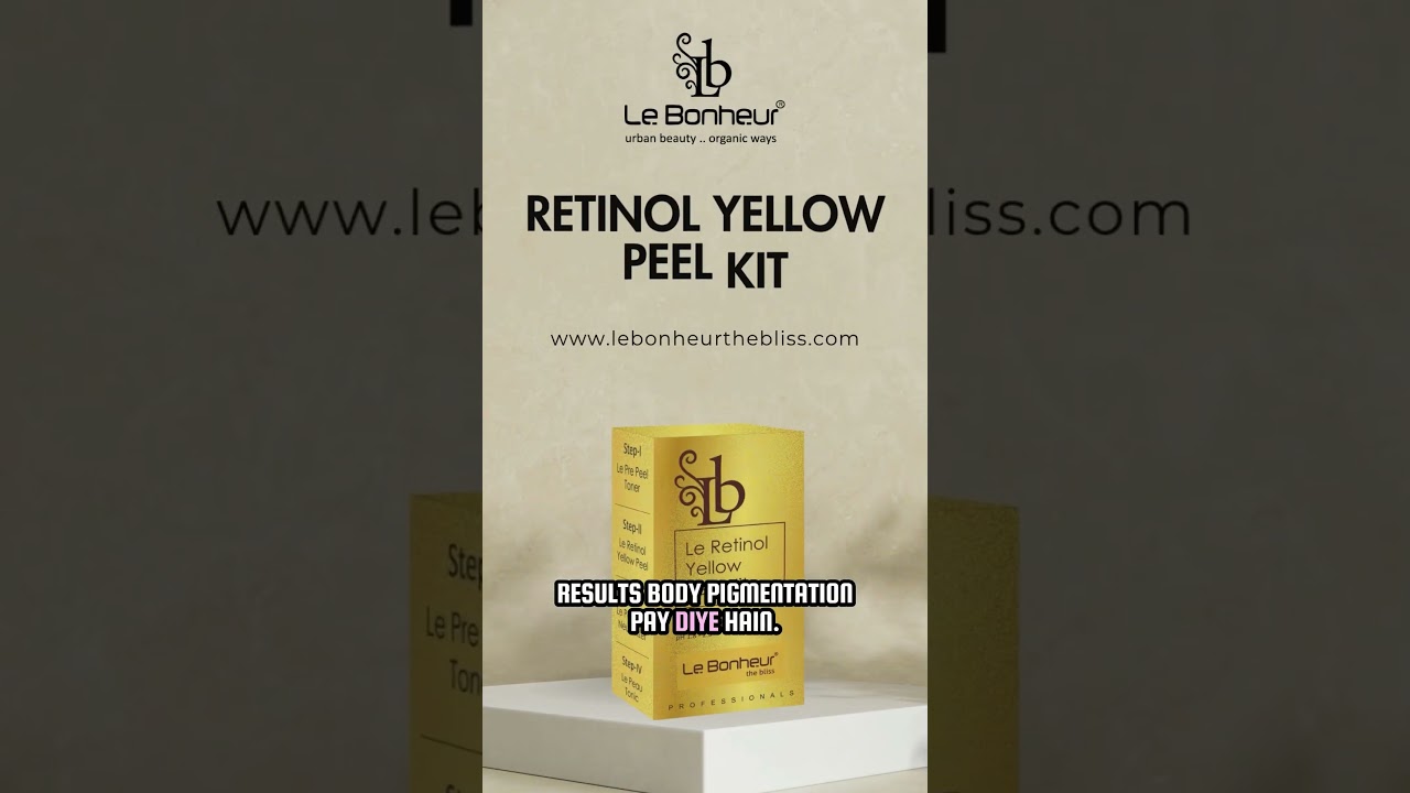 Dark Neck, Elbows, Underarms? Try This Retinol Yellow Peel by Le Bonheur