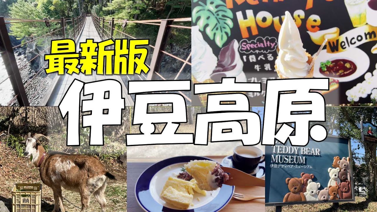 【伊豆高原観光】最新版 絶景スポットやお薦め穴場スイーツ！伊豆高原駅近くの観光スポットやグルメ情報を紹介「城ケ崎海岸/橋立つり橋、伊豆テディベアミュージアム、りんがふらんか、伊東マリンタウン」