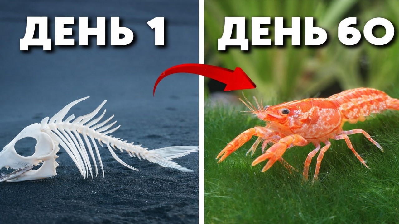 Моделирование озерной экосистемы в течение 60 дней