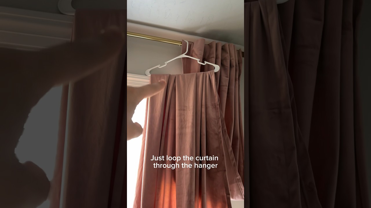 Quick tip to pick up your curtains when cleaning #diy #home #cleaning
