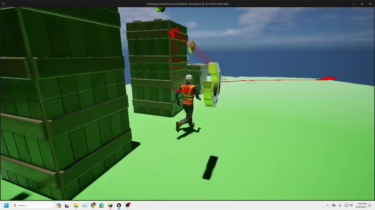 Simple surface alignment and impact normals tutorial in ue5
