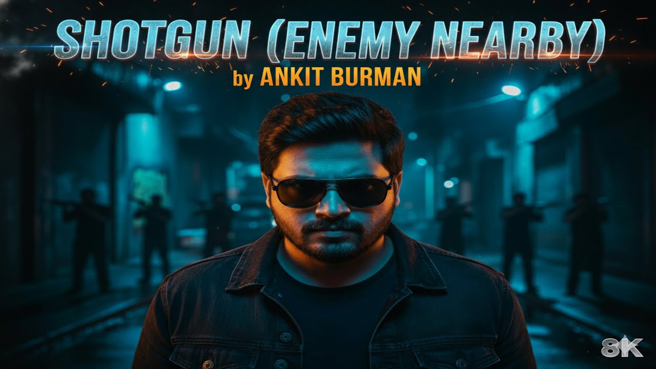 ShotGun (Enemy Nearby) | New Hindi Rap 2025 | ANKIT BURMAN | Official Music Video | 8k