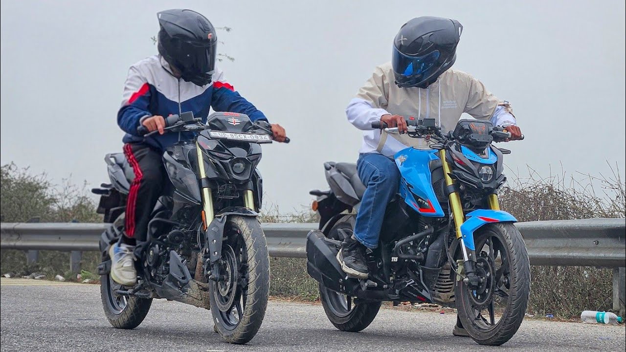 2026 Tvs Apache 160 4v vs Bajaj Pulsar N160 || Drag Race || full Throttle 