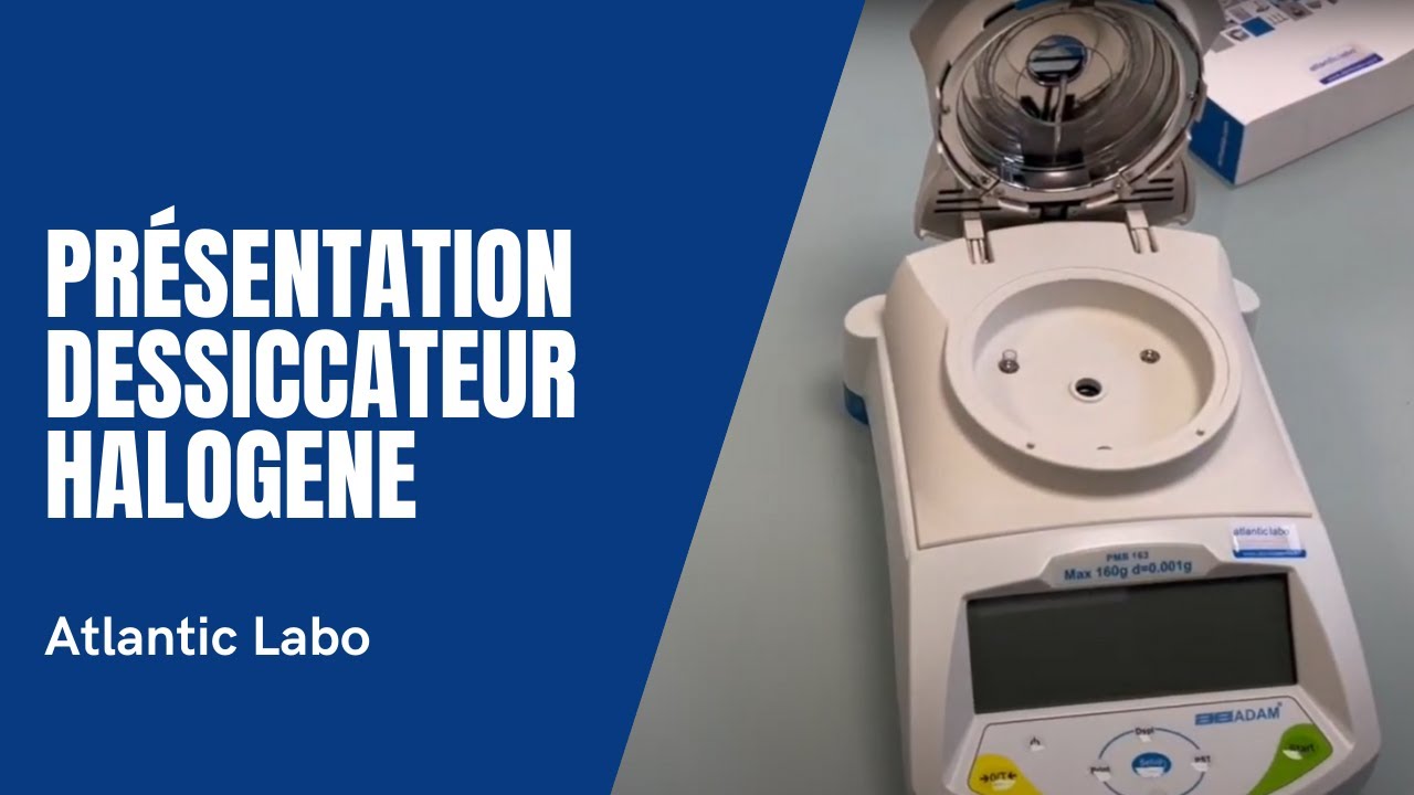 Présentation dessiccateur halogène PMB 53