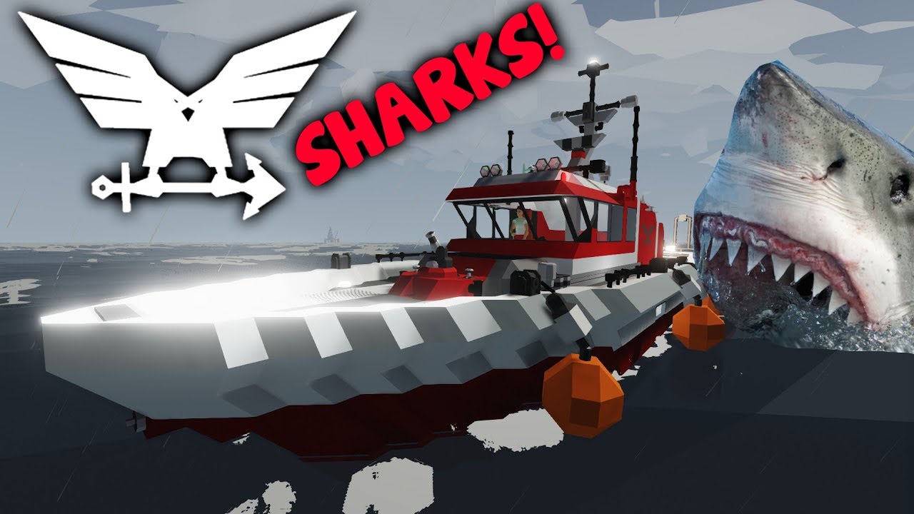Shark Attack, Stealing a Fishing Boat and Fire Fighting!  -  Stormworks: Build and Rescue