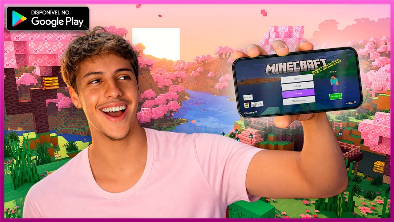 COMO BAIXAR MINECRAFT DE GRAÇA NO CELULAR! DIRETO DA PLAY STORE! ATUALIZADO 2026!