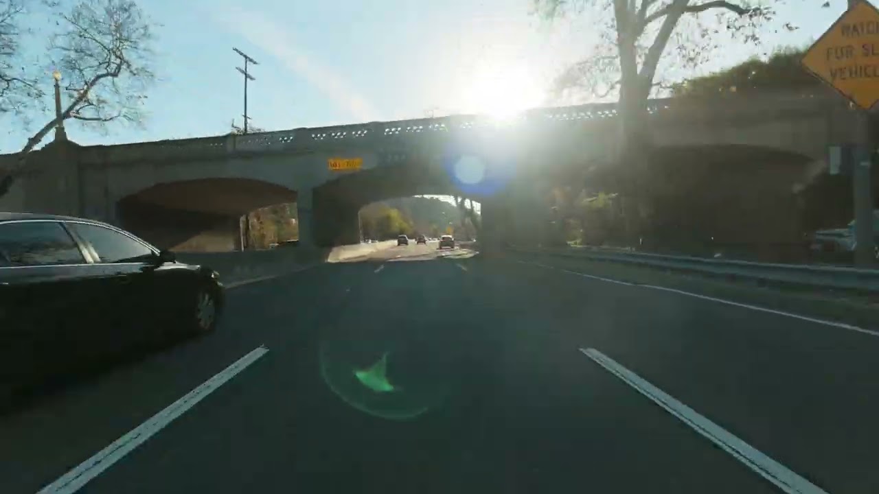 Pasadena to Los Angeles on the 110 Freeway; Honda Rebel 500