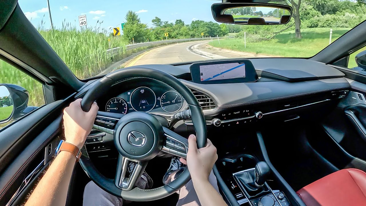 2023 Mazda 3 Hatchback Carbon Edition AWD - POV Test Drive (Binaural Audio)