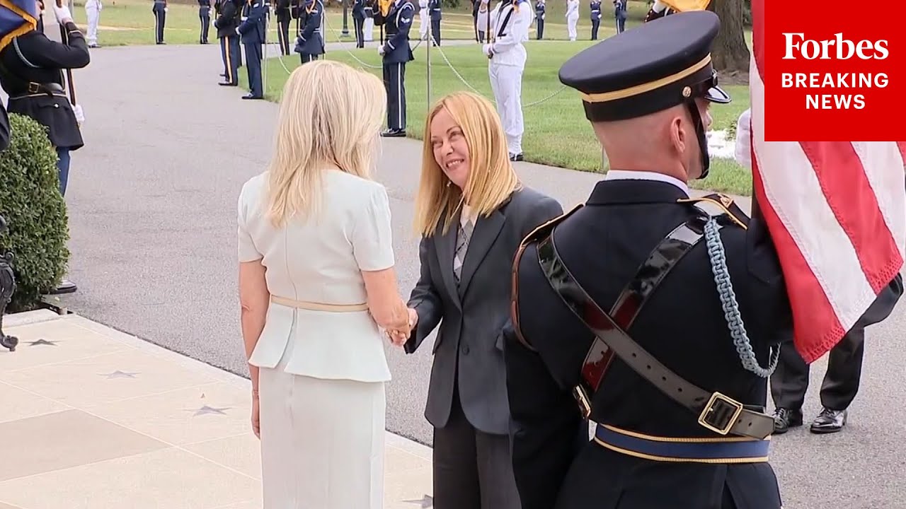 BREAKING NEWS: Italian PM Giorgia Meloni Arrives At The White House For Russia-Ukraine War Summit