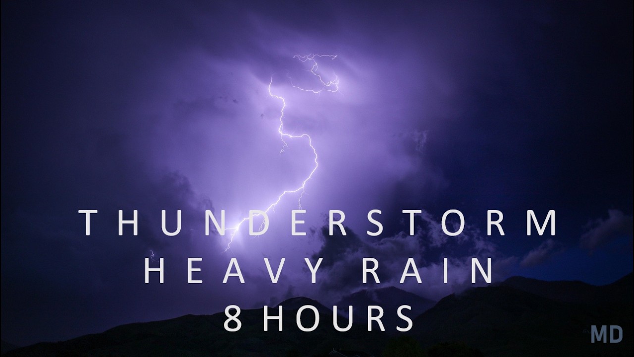 Thunderstorm & Heavy Rain | Birdsong Ambience
