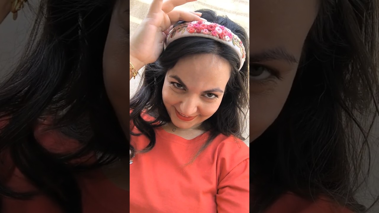 DIY Embroidered Headband | Handmade Hair Accessory Tutorial | Easy Embroidery for Beginners