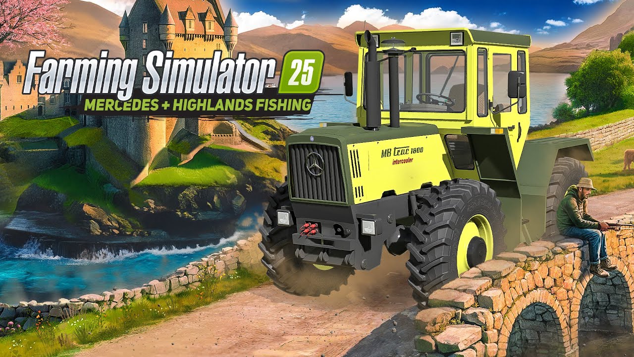 MERCEDES im LS25 und Highlands Fishing Gameplay Preview | Farming Simulator 25