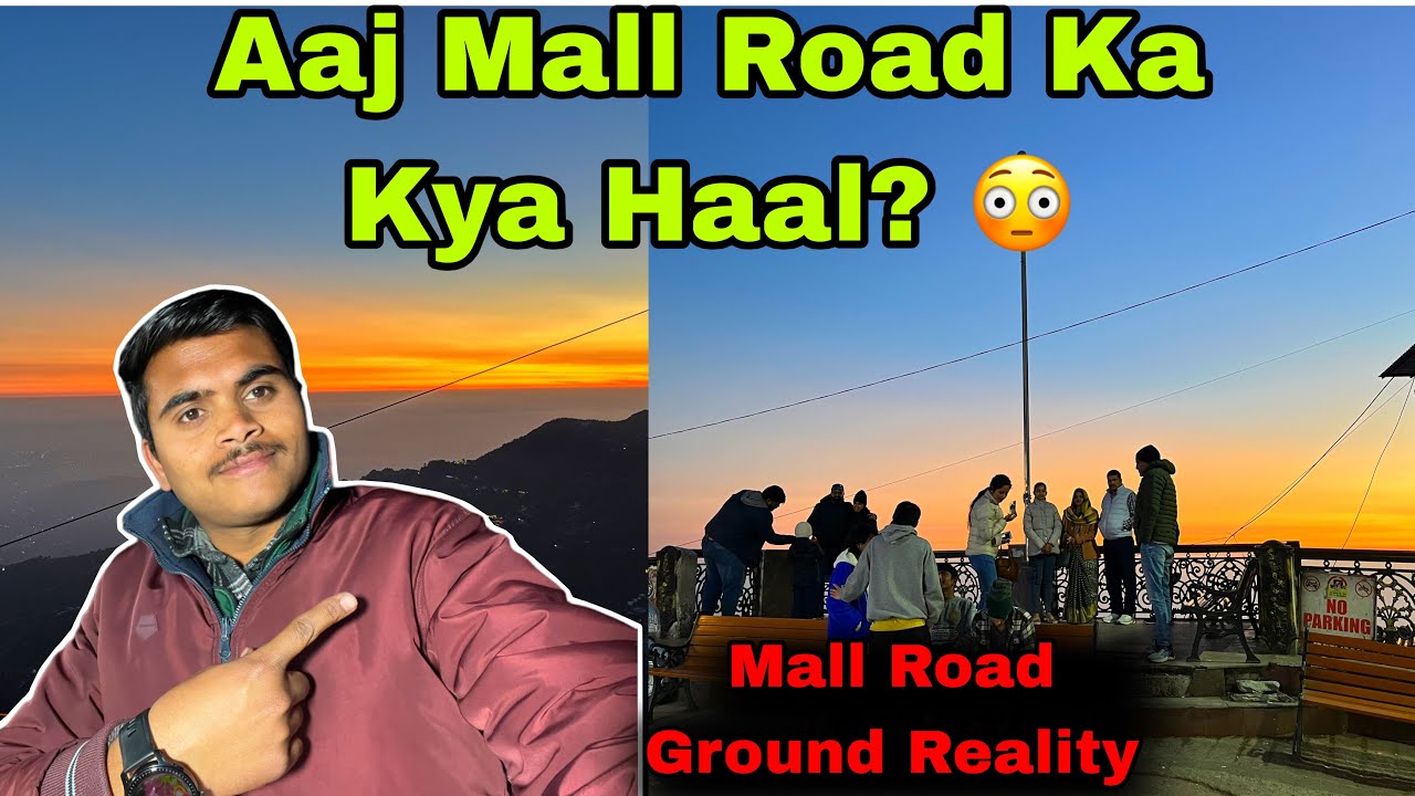Aaj Mussoorie Mall Road Ka Haal 😳 | Thand, Mausam & Tourists Scene