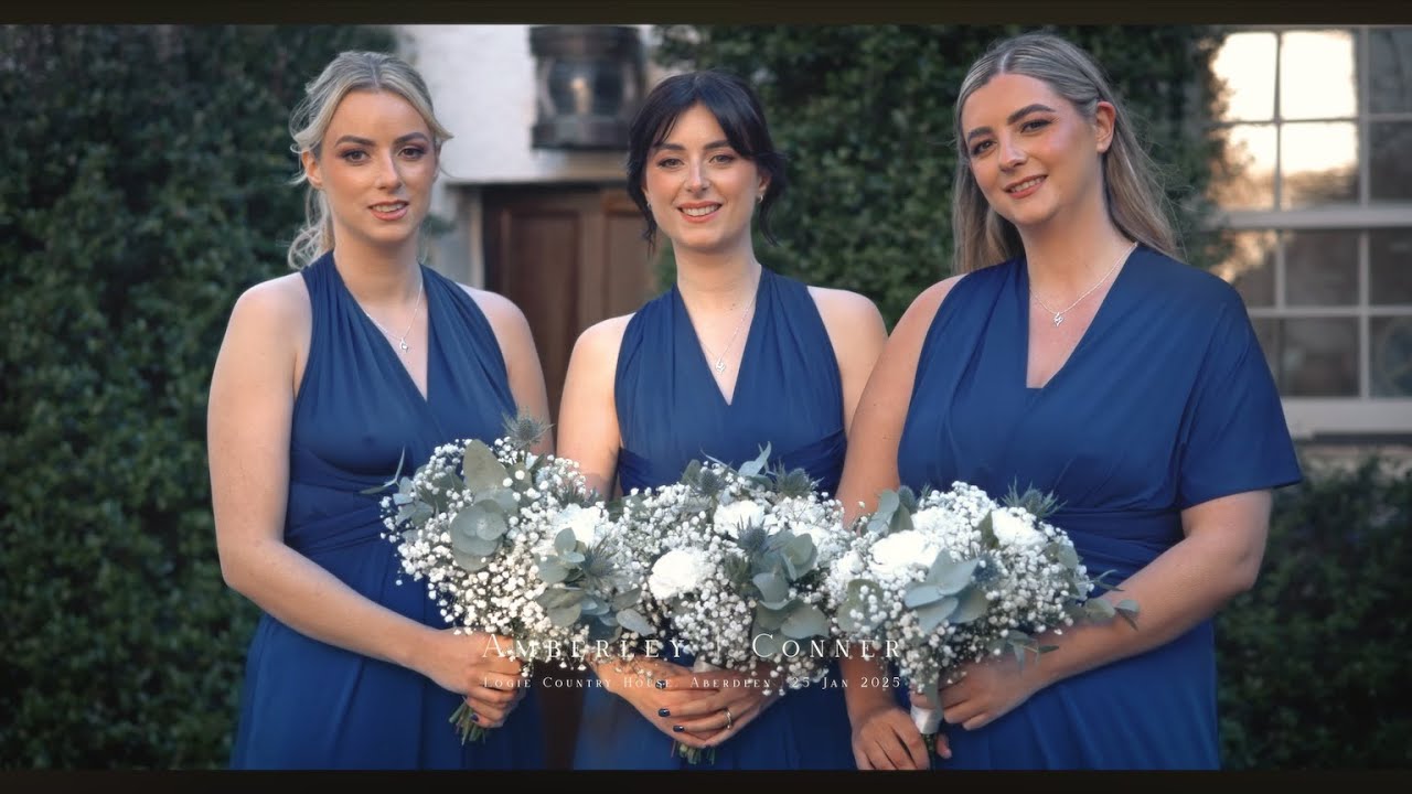 Wedding video at stunning Logie country House Scotland