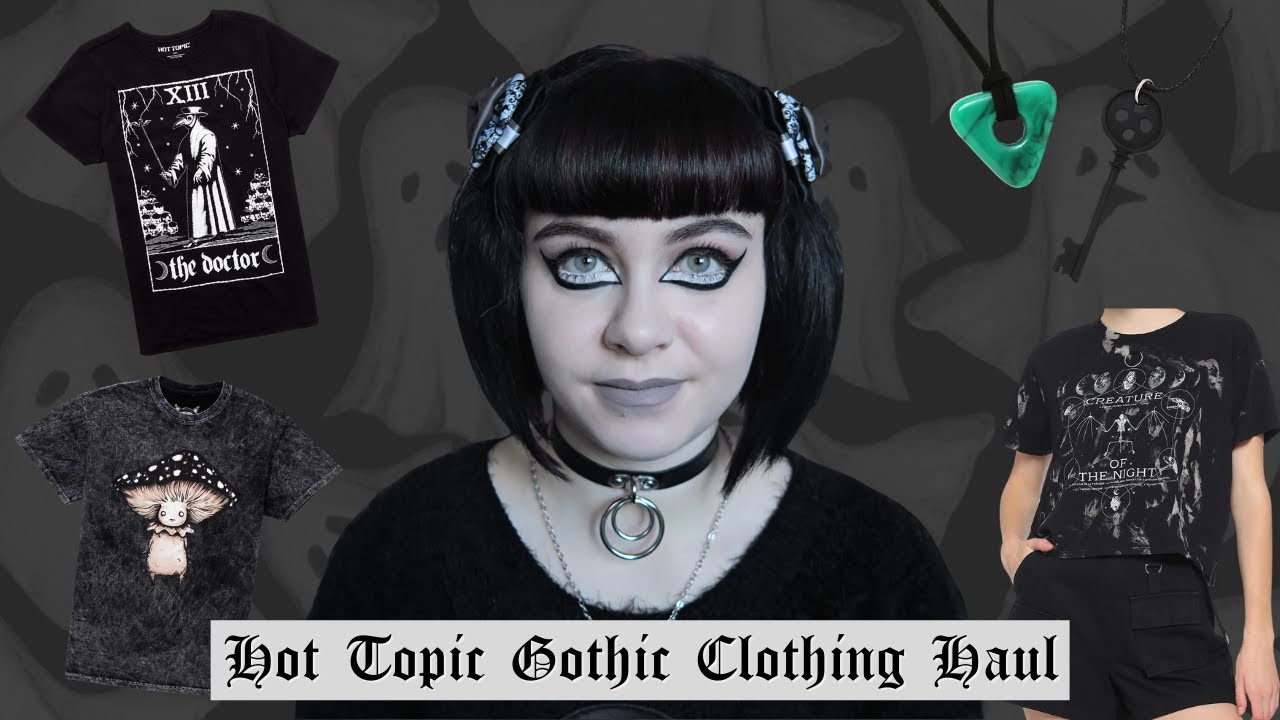 HOT TOPIC HAUL - GOTH ALTERNATIVE CLOTHING AND ACCESSORIES - PLAGUE DOCTOR TOP, CORALINE JEWELLERY