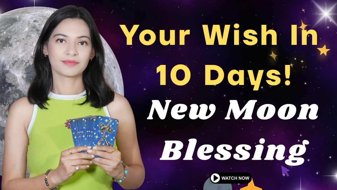 😲One Wish Will Come True in 10 Days!🌙NEW MOON BLESSING🌑YOUR ZODIAC SIGN BASED TAROT READING #newmoon