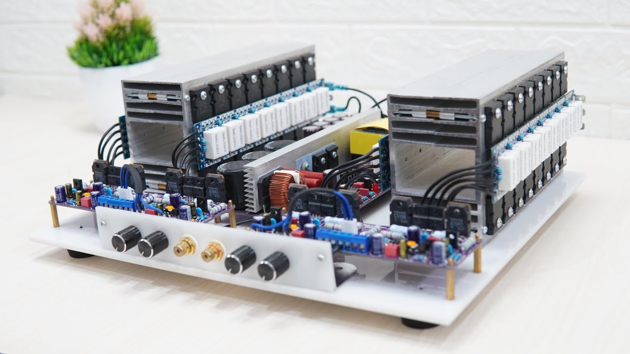 DIY 4 Channel High Power Amplifier using 32+32 Transistors | 2SC5200 & 2SA1943 #cbzproject