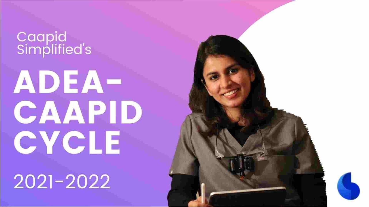 2021 ADEA-CAAPID Application Cycle for DDS admission. Simple checklist to implement over 6 months