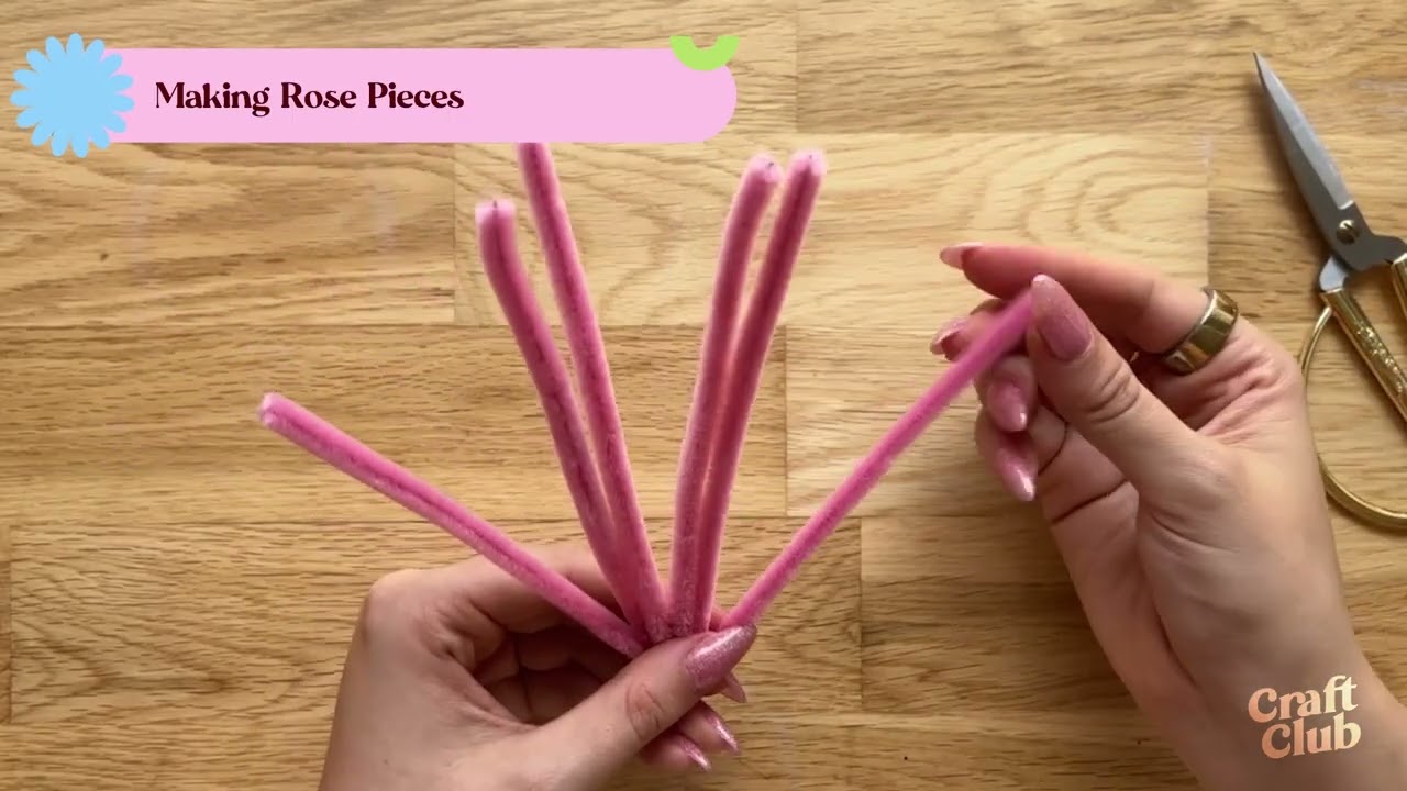 How to Make a Rose | DIY Pipe Cleaner Flowers