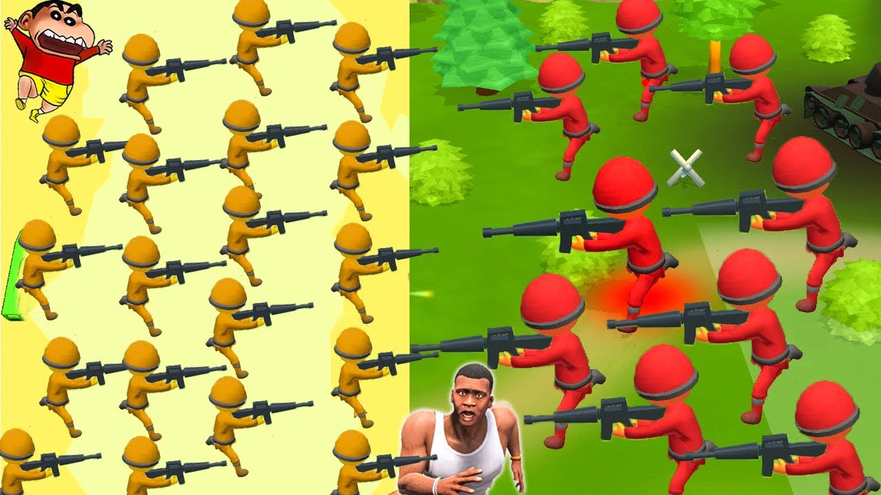 SHINCHAN DEFEND HIS ARMY BASE IN AMRY DEFENCE | NOOBVS PRO VS HACKER | DEAM SQUAD OP
