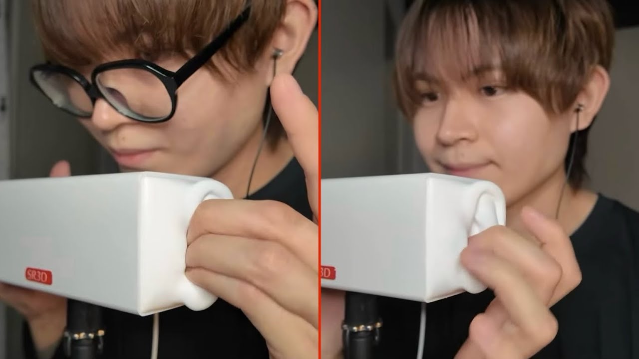 【ASMR】雑で不規則な強め指耳かき Rough And Irregular Strong Finger Ear Cleaning【SR3D】