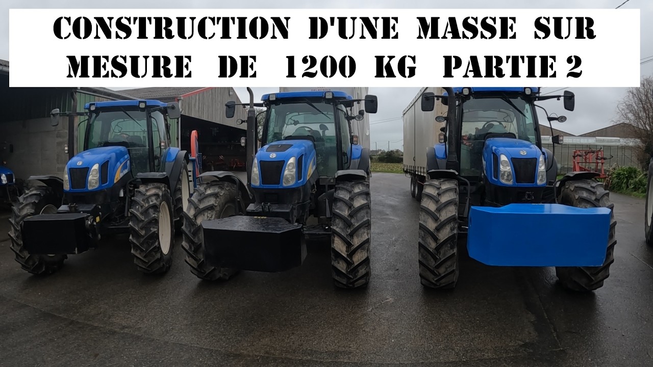 Construction d'une masse de 1200 kg sur mesure PARTIE 2