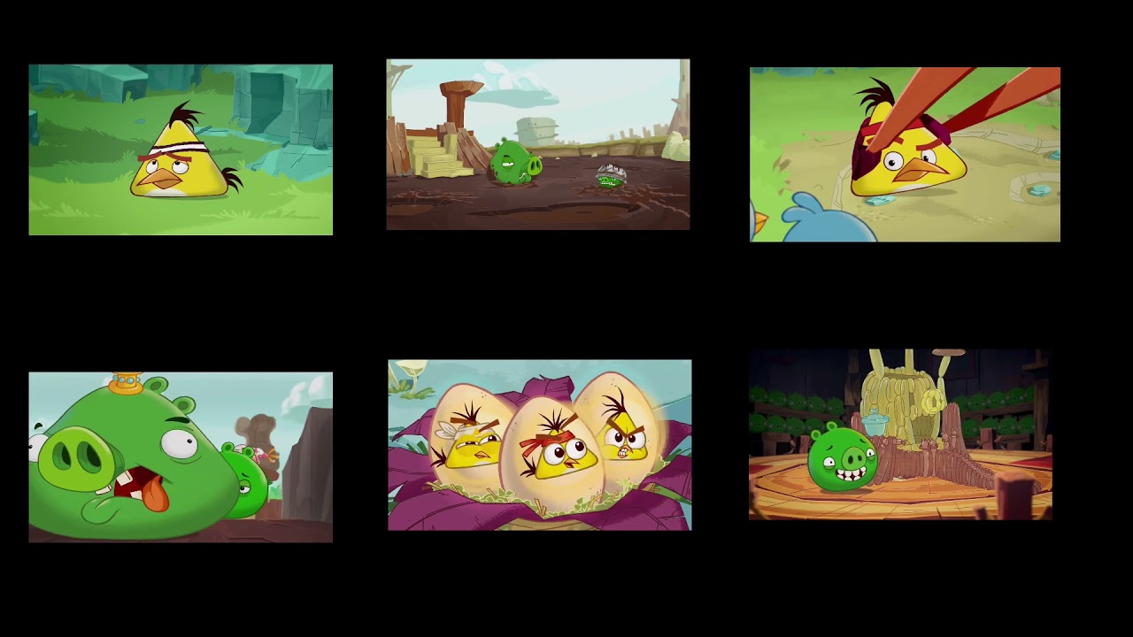 6 Angry birds toons episodes at the same time