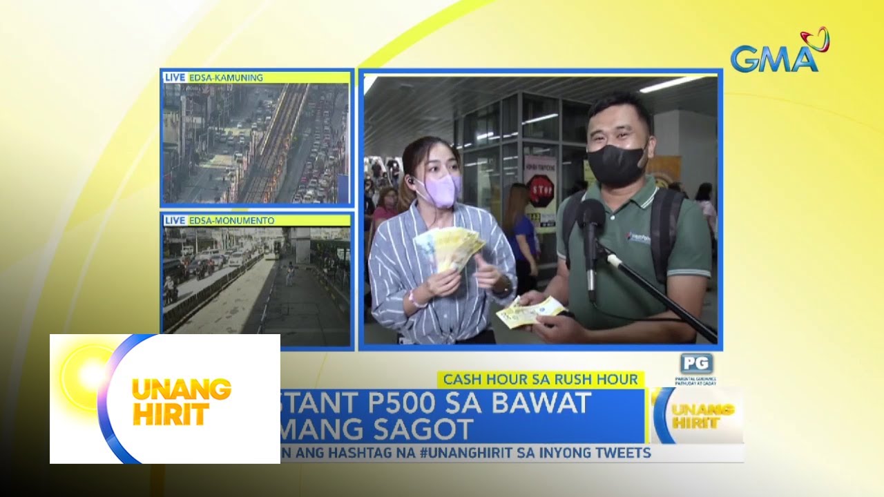 Time Code: Cash hour sa rush hour sa LRT-2 Recto Station | Unang Hirit