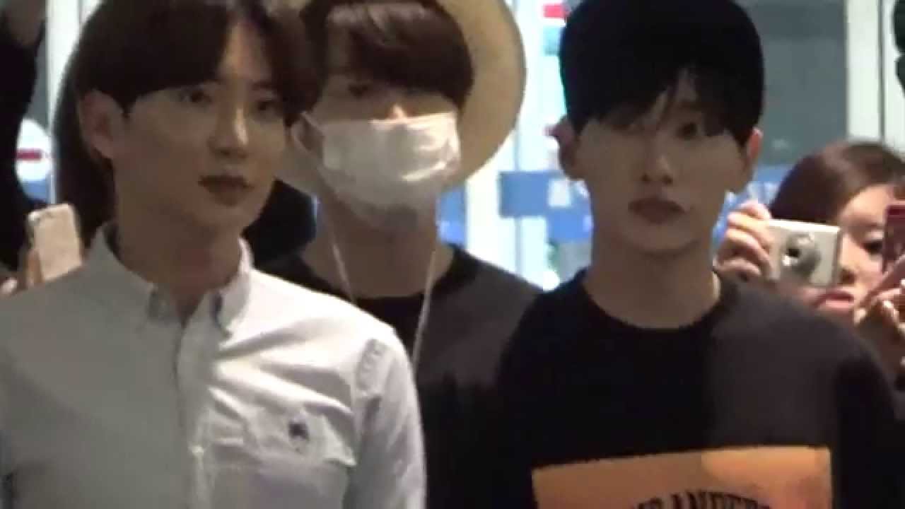 150814 Eunhaeteuk arrived back at Incheon Airport from Taiwan (Donghae focus❤)