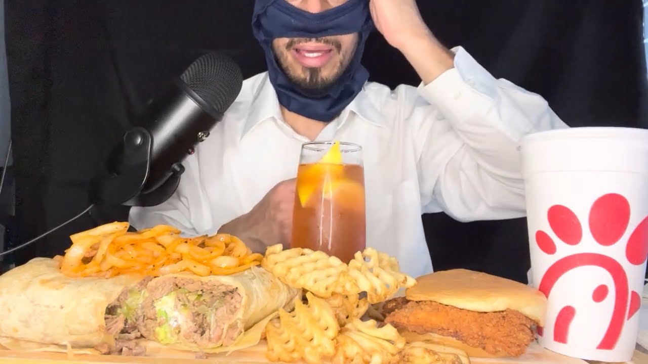 #ASMR CHICK FIL A & BURRITO #ASMREATING