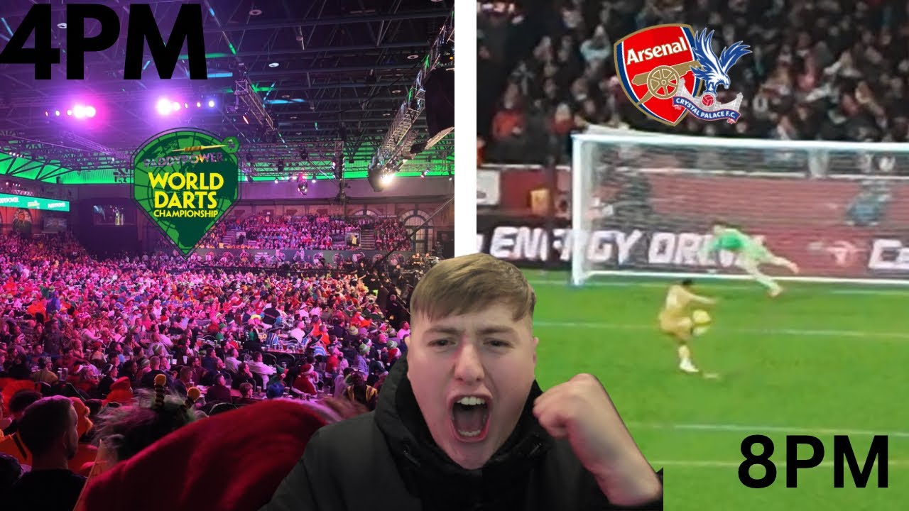 🎯DARTS WORLD CHAMPIONSHIP TO THE EMIRATES | ARSENAL VS PALACE MATCHDAY VLOG|
