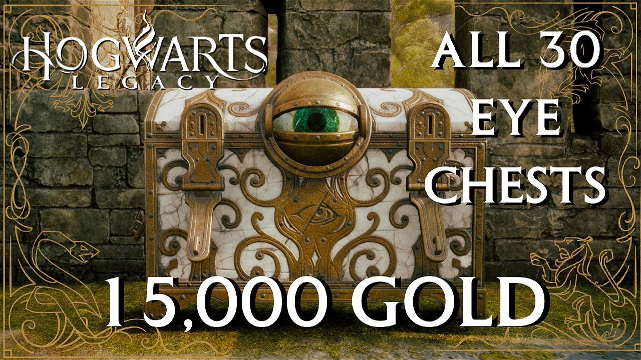Hogwarts Legacy: ALL 30 Eye Chests = 15,000 Gold! Get rich quick