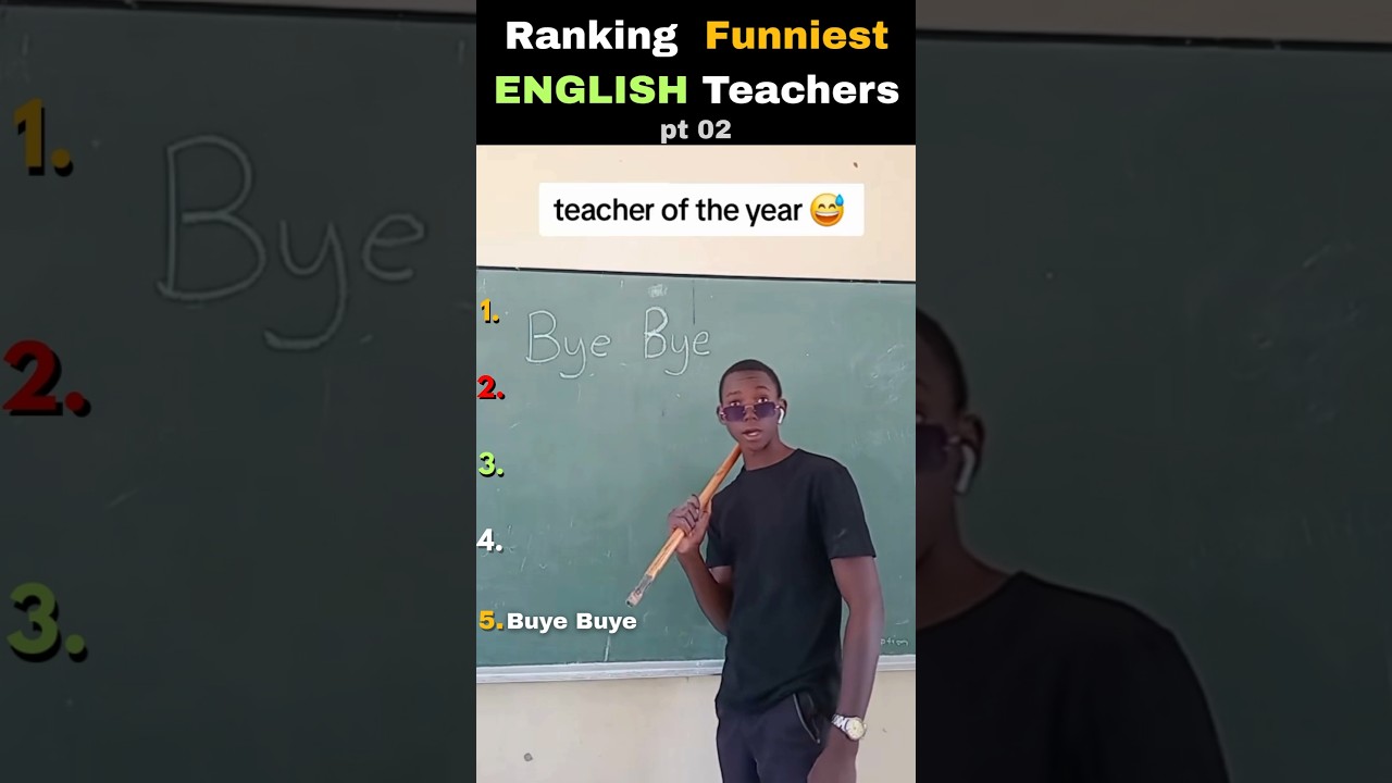 Ranking Best English teachers pt 02 #top5 #shorts #teacher #english #shortsfeed #viral