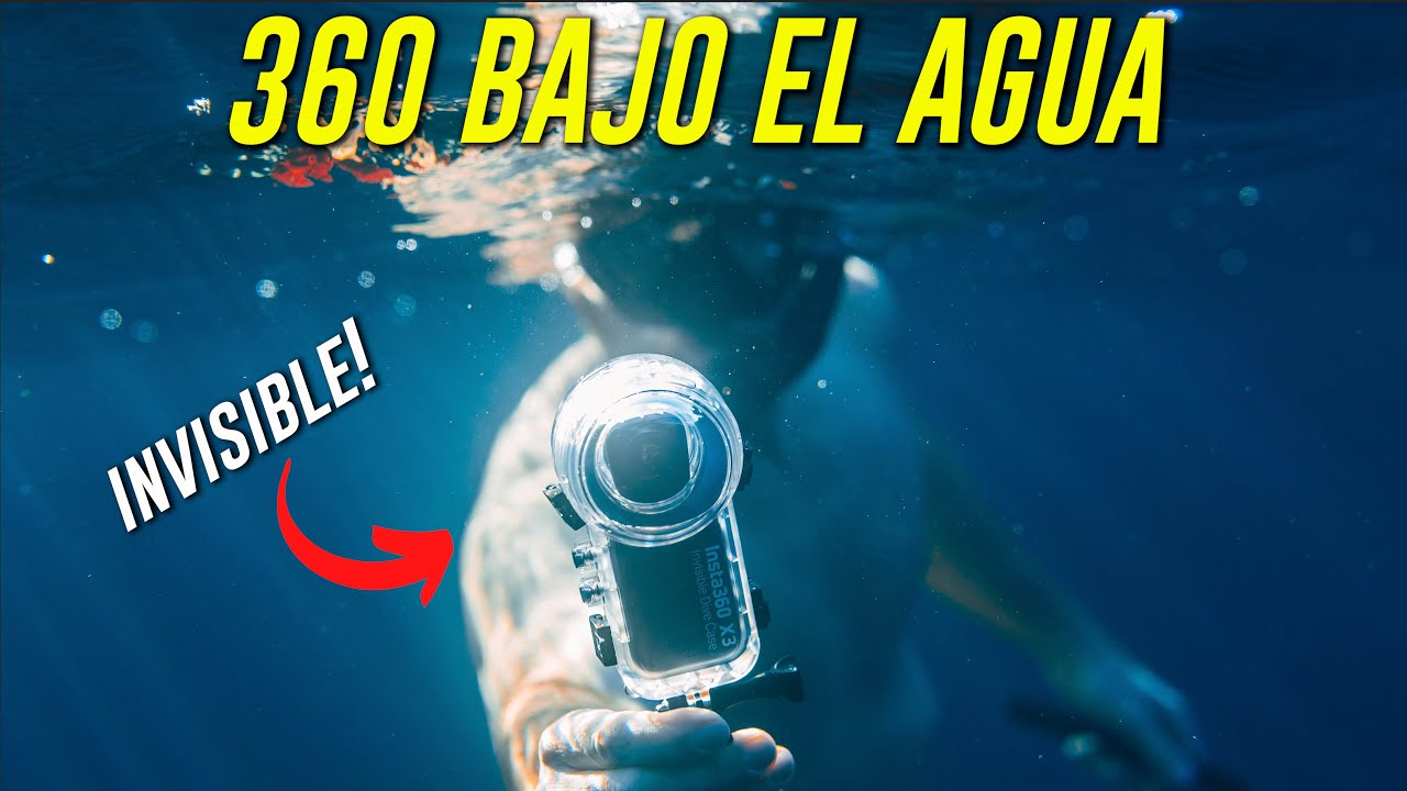 POR FIN puedes grabar 360 BAJO EL AGUA! funda INVISIBLE insta360 X3!