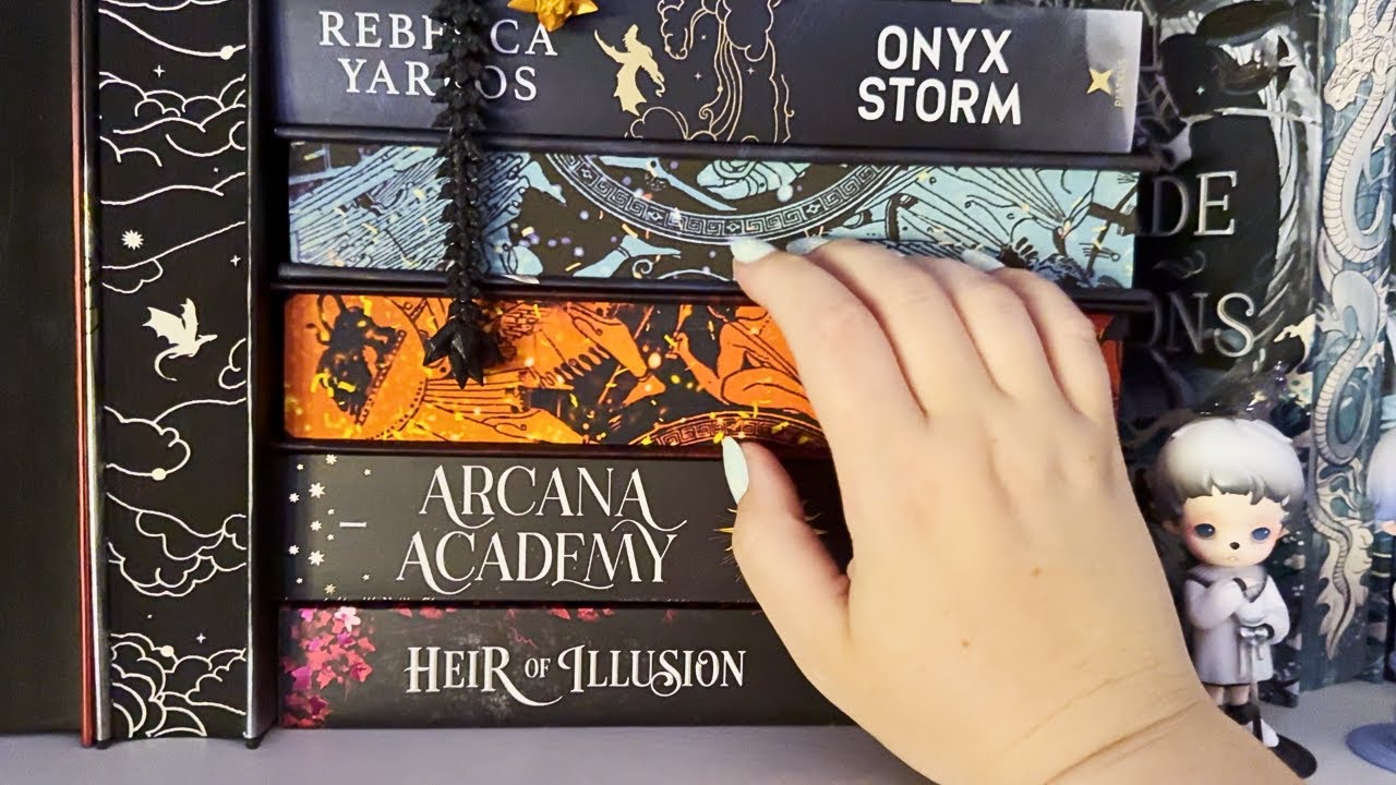 ASMR | Gentle Book & Bookshelf Tapping, Bookmas Day 16, no talking, cam tapping relaxing sleep study