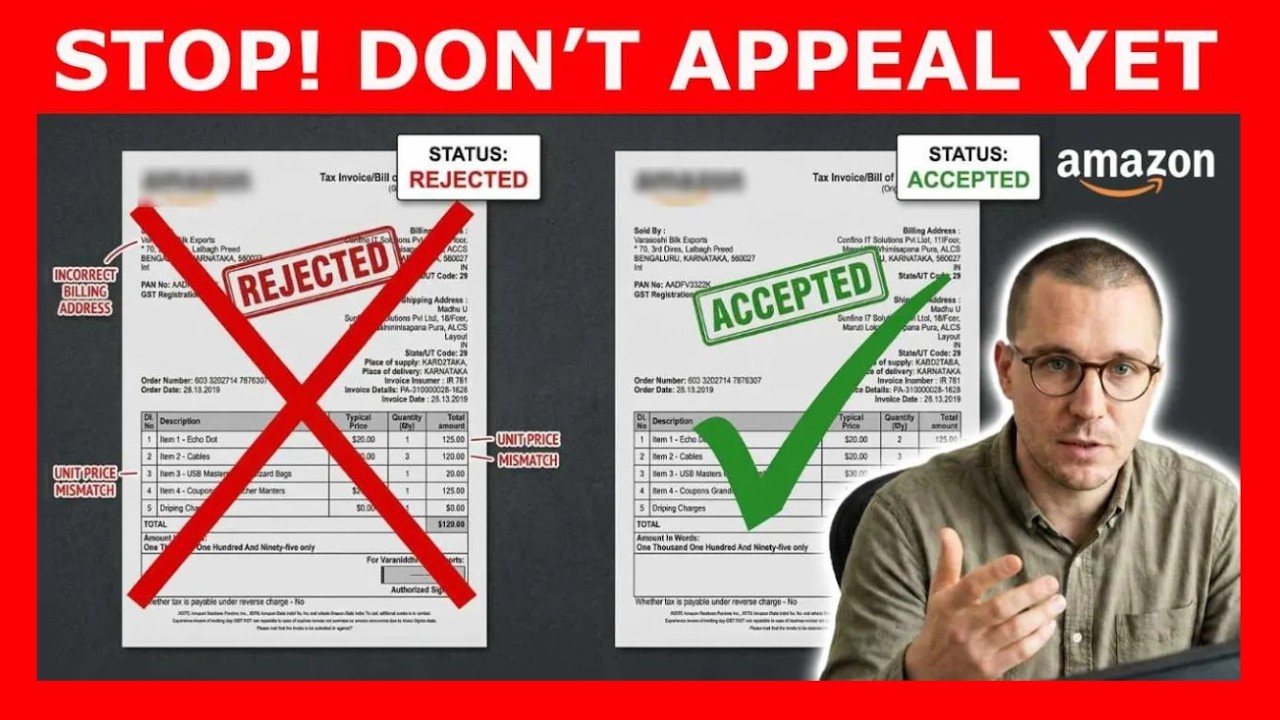 ✅ HOW TO FIX: No or Rejected Invoices After an Amazon Seller Suspension