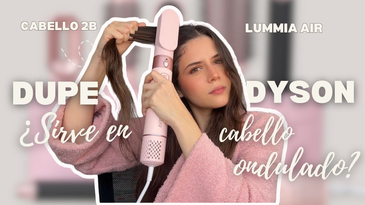 DUPE DE LA DYSON - ¿Sirve para cabello ondulado? Aquí te muestro sin cortes :)