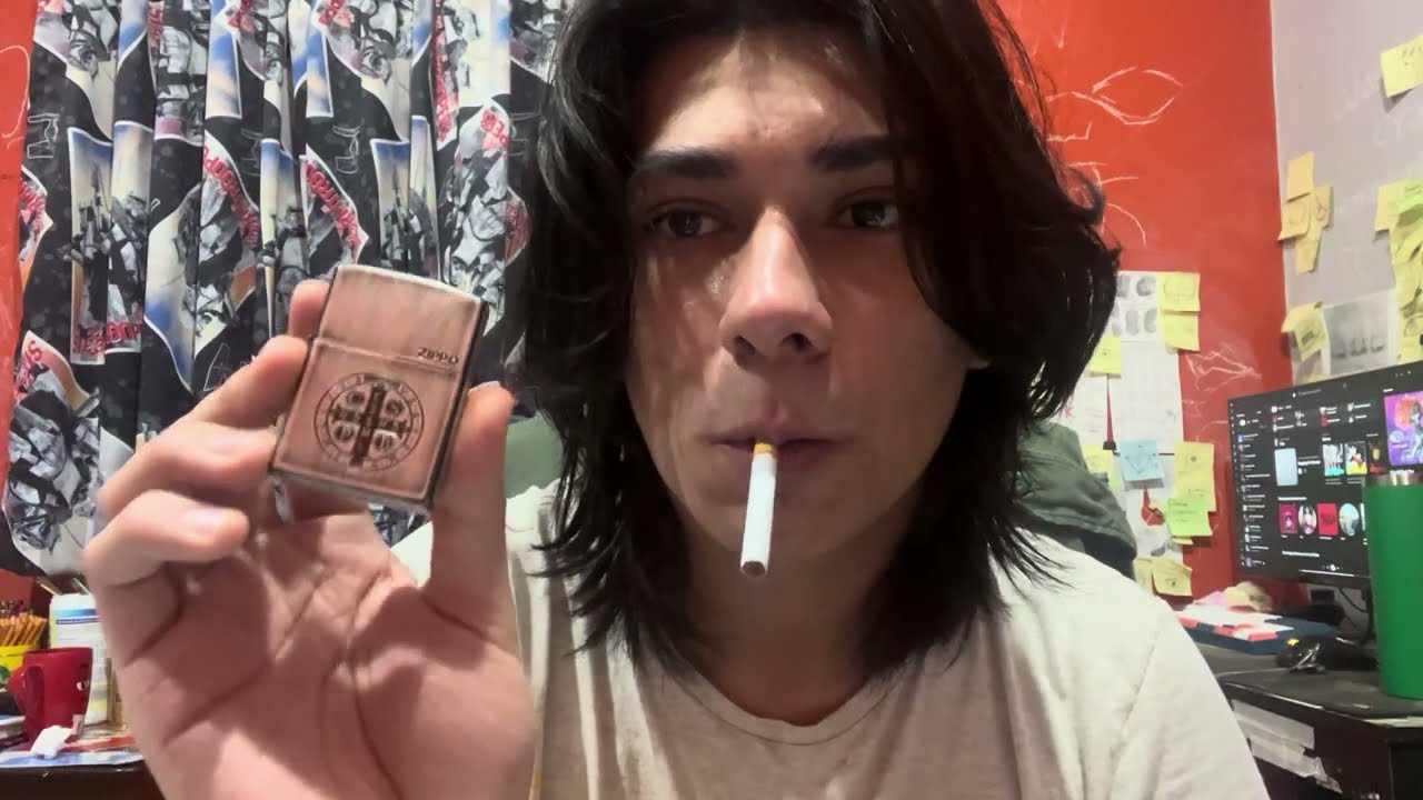 Smoking a cigarette while being mexican, autistic and unemployed