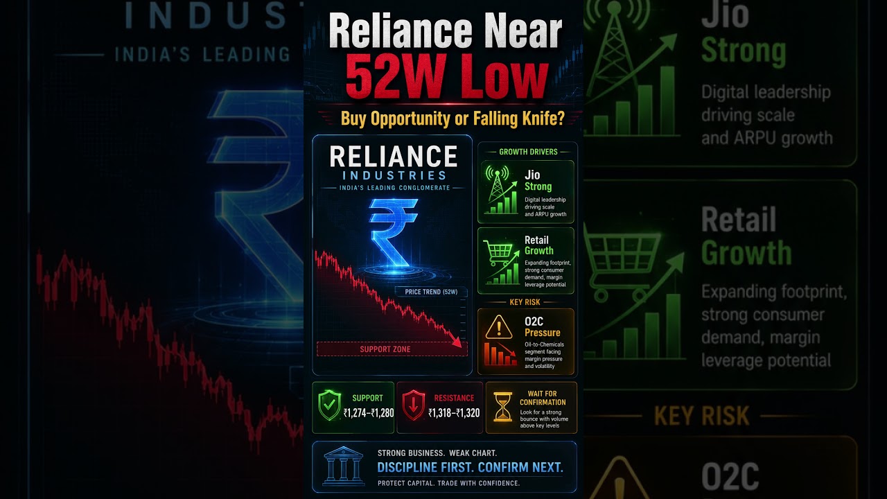 Reliance Near 52-Week Low (June-2026) : Buy Ya Hold? #indianstockmarket #stockmarketnews #reliance