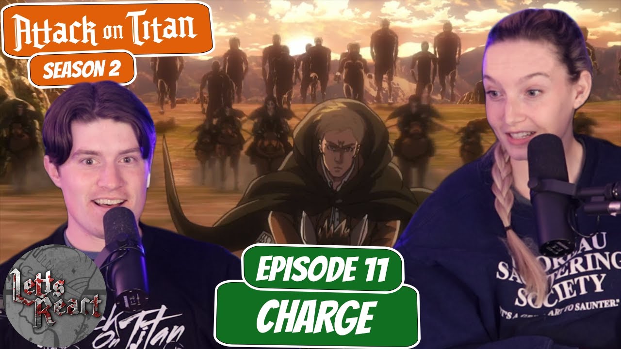 ERWIN LEADS A CHARGE!! | Attack on Titan Season 2 Reaction with my Girlfriend | Ep 11 