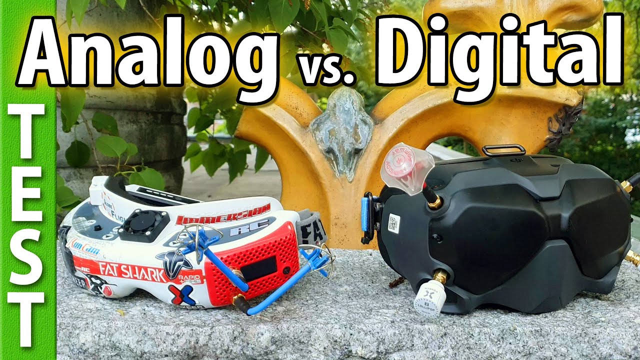 Analog vs. Digital - Side by side comparison (DJI FPV vs  Rapidfire 25mw, CarFPV)