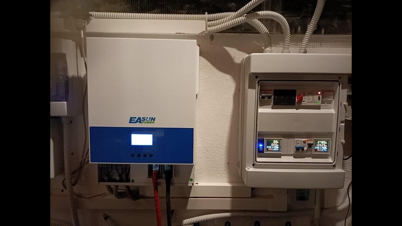 Montaggio Inverter Easun SMG II 6.2 Kw con barre equipotenziali + prova della monofase 