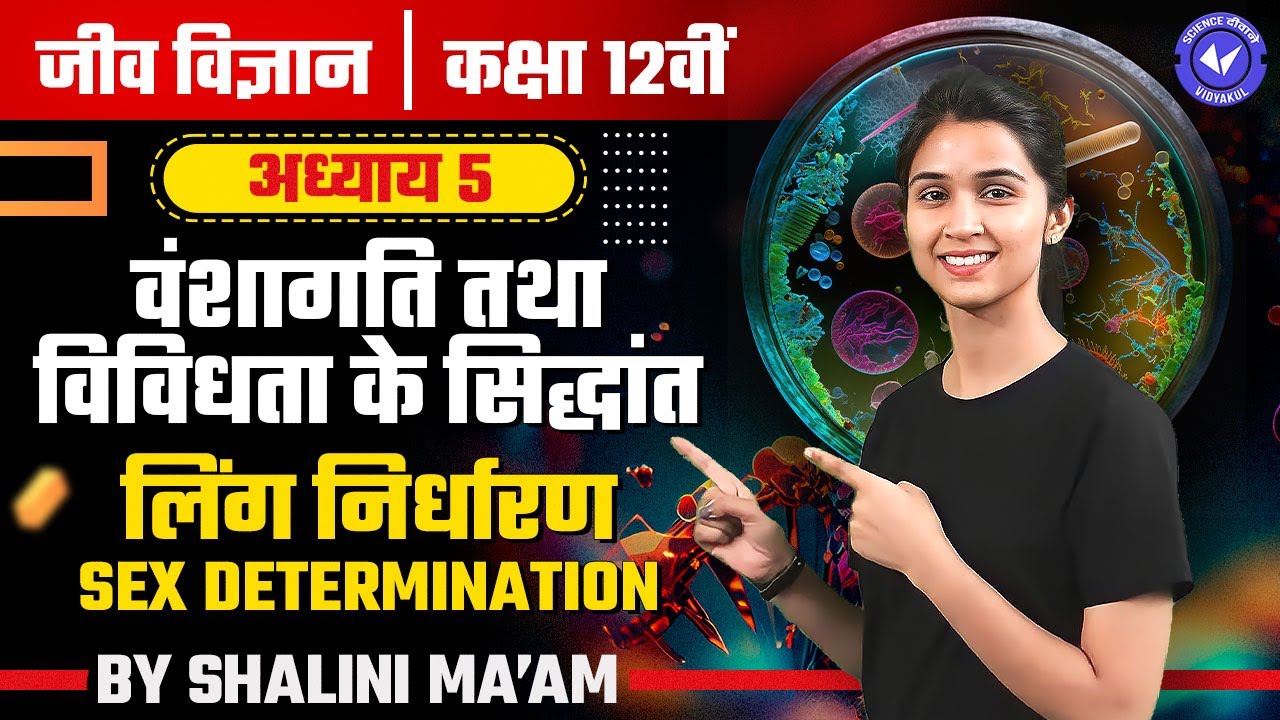 लिंग निर्धारण | Sex determination (L- 8) | वंशागति तथा विविधता के सिद्धांत | Class 12th Biology Ch 5