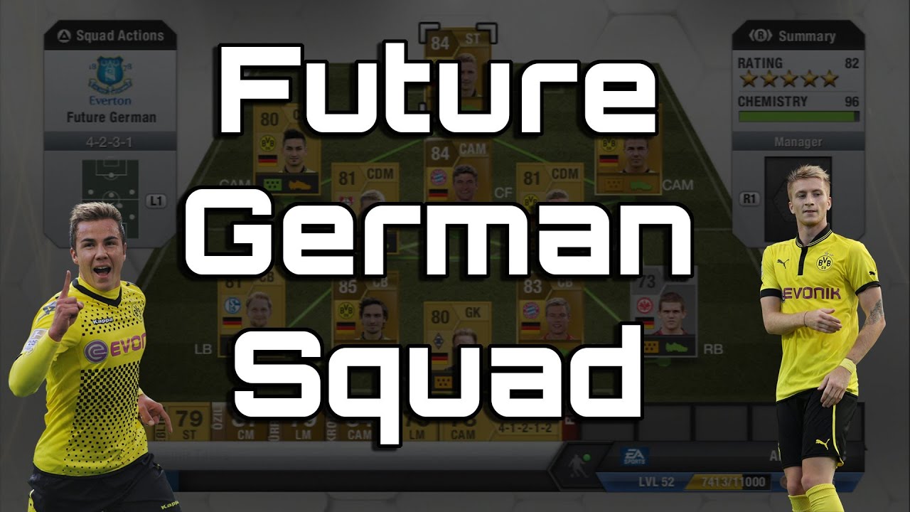 FIFA 13 Ultimate Team - The Future German Team - Squad Builder