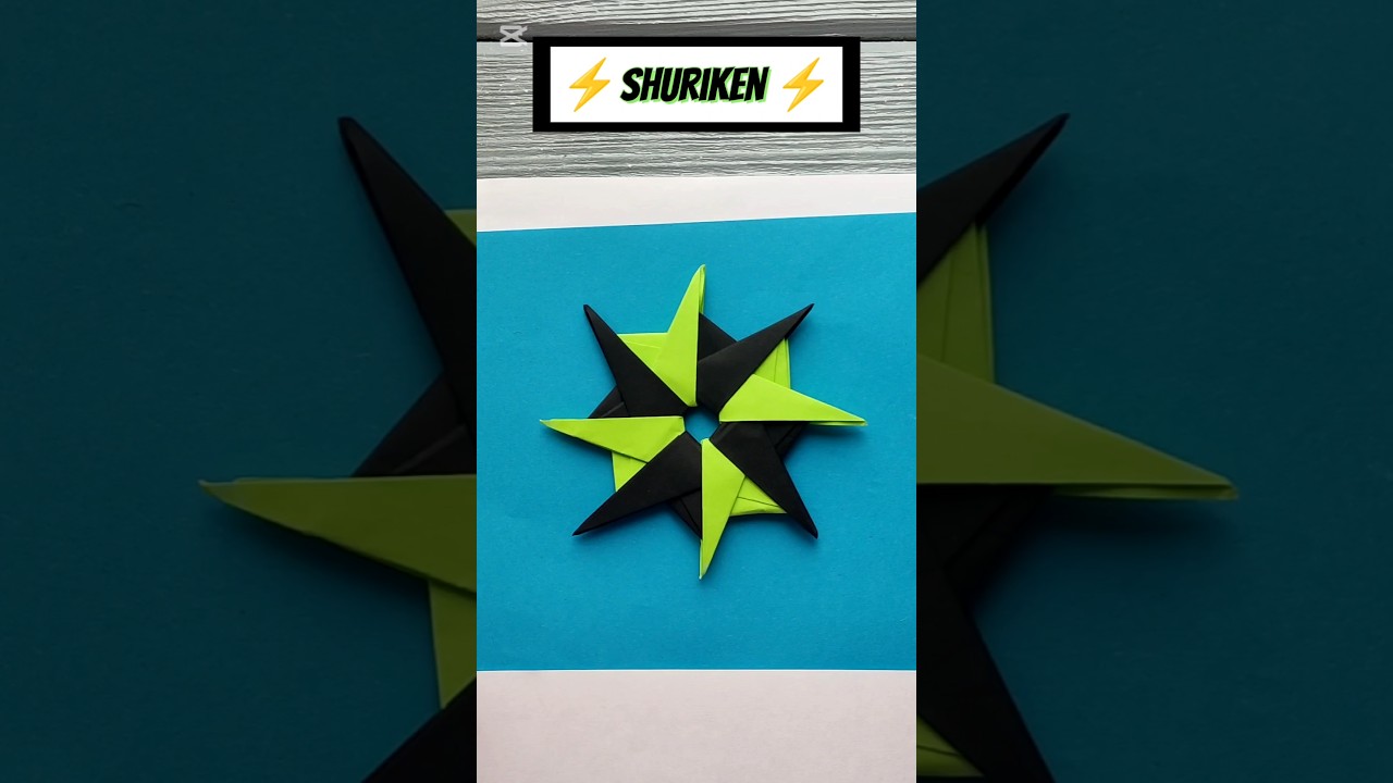 Very easy❗How to make a Paper Ninja Star ✴️ SHURIKEN ✴️