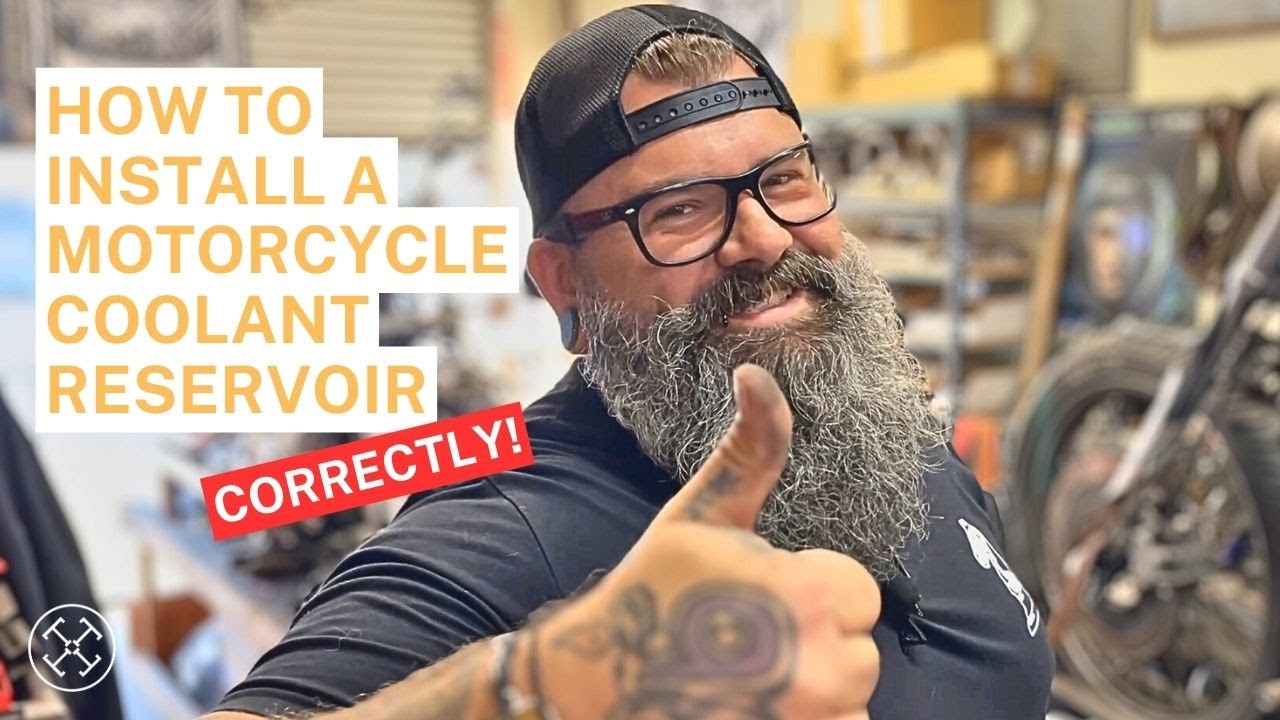 Как установить бачок охлаждающей жидкости мотоцикла в стиле чоппера!