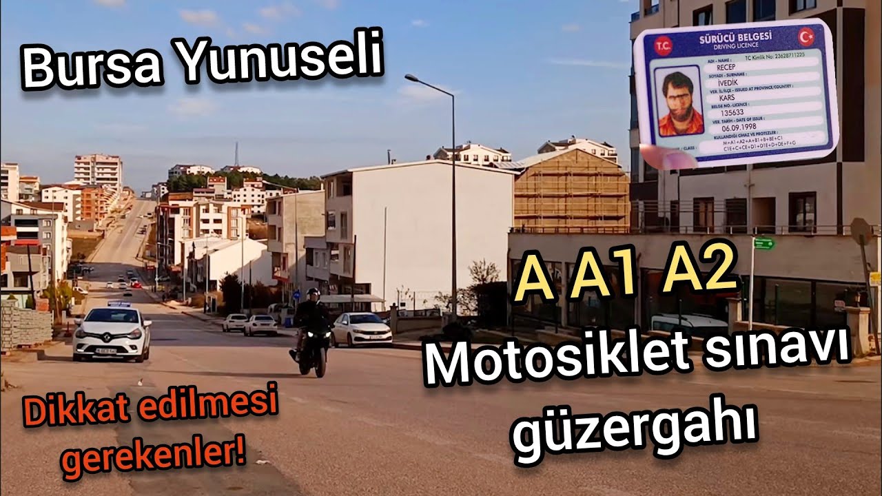 Yunuseli Motosiklet Sınavı Güzergahı