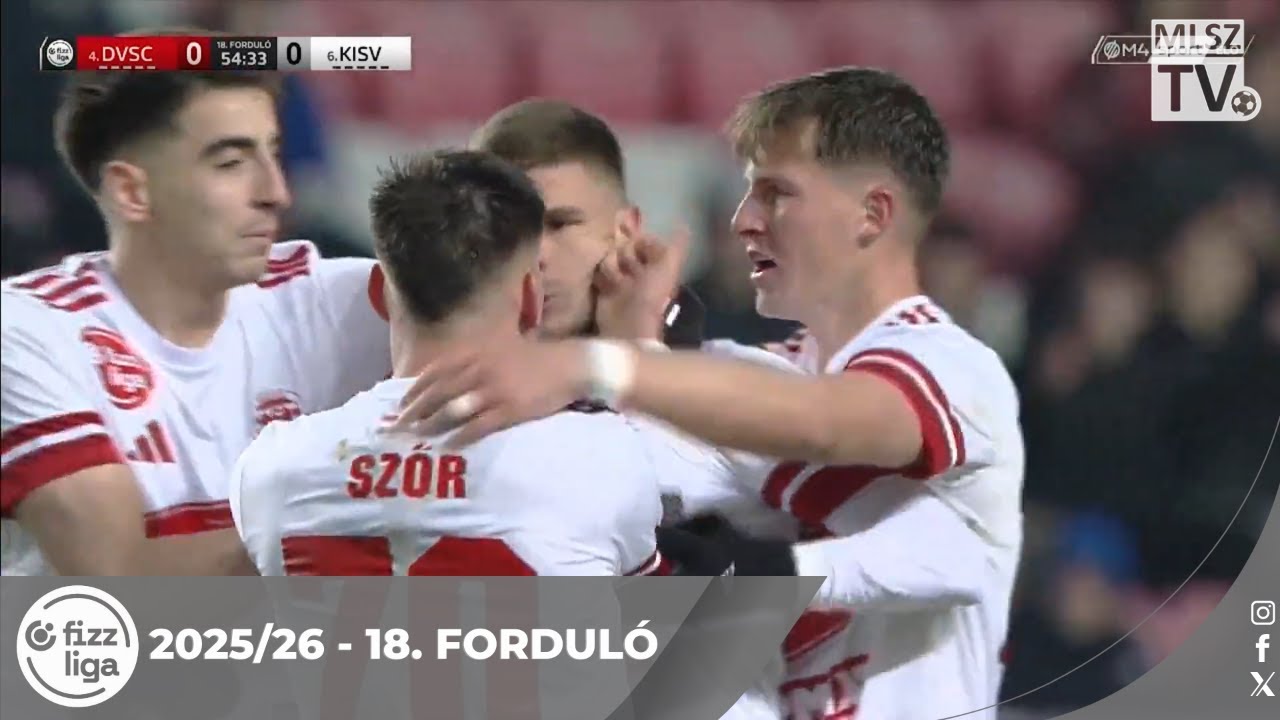 DVSC – Kisvárda Master Good | 0-1 | (0-0) | Fizz Liga | 18. forduló | MLSZTV