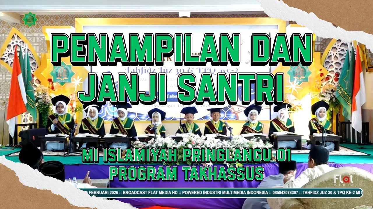 Penampilan Wisudawan dan Janji Santri