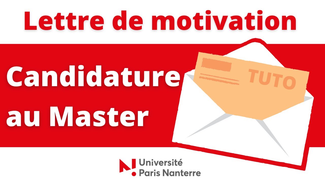 TUTO : Rédiger sa lettre de motivation pour candidater en master !